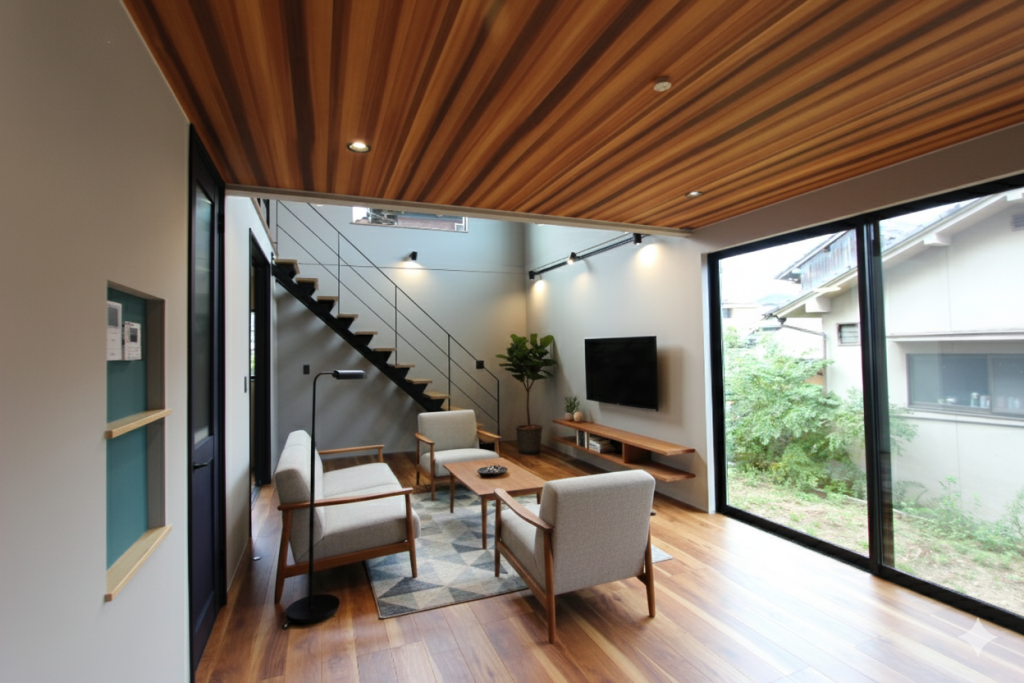 アースハウジング株式会社 一級建築士事務所 直線が魅せるスタイリッシュモダンの住まい ZERO-CUBE CUSTOM