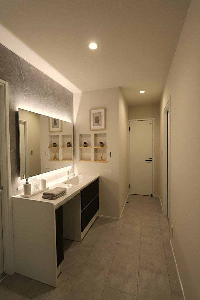 アースハウジング株式会社 一級建築士事務所 1階中心で暮らしが整うスタイリッシュな住まい